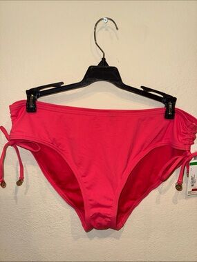 NWT Anne Cole bikini bottom size L Paradise pink